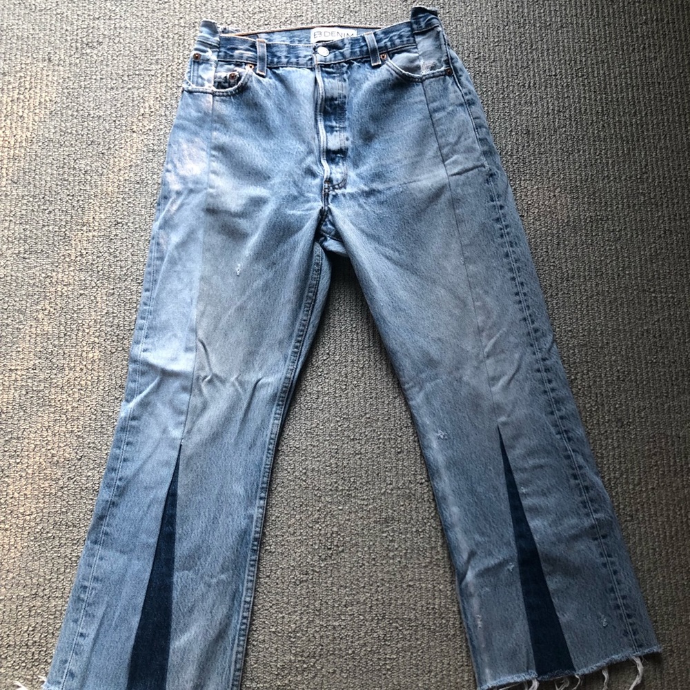 EB Denim Cropped Flare Jeans Size 27